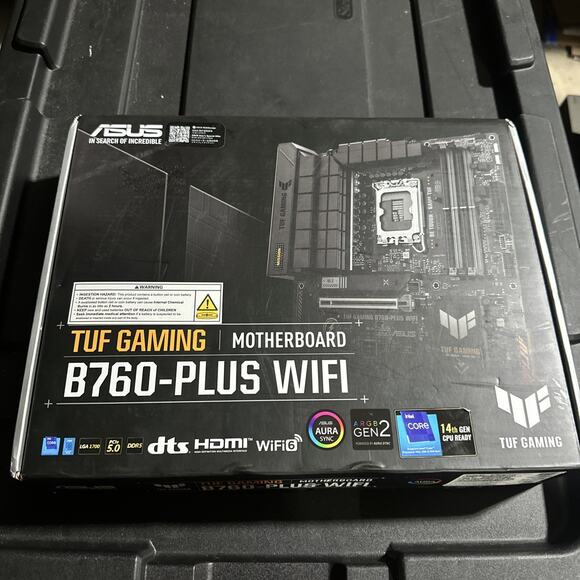 Asus TUF Gaming B760-Plus WiFi D4 Motherboard, ATX, LGA1700, DDR5, WiFi 6 - Picture 1 of 5